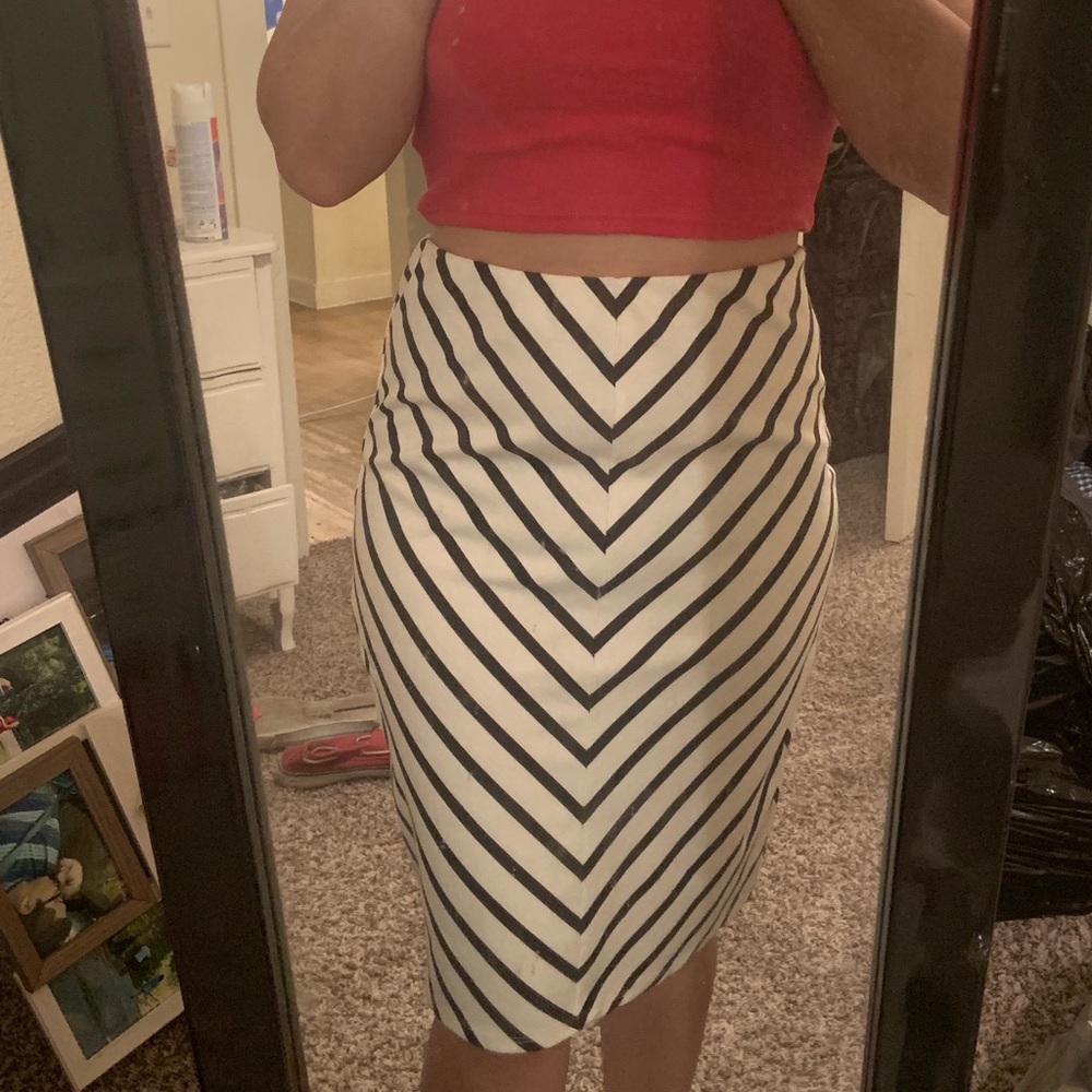 Black and white skirt